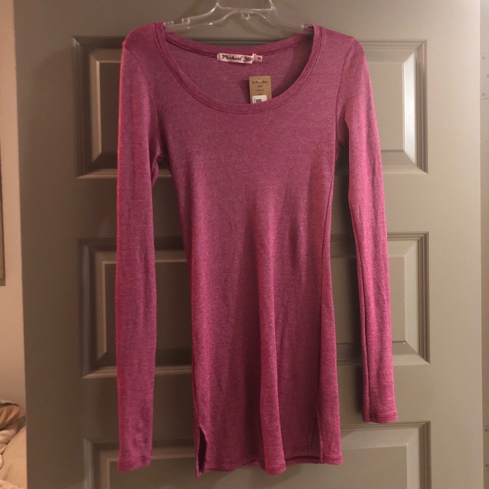 Michael stars pink top